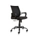 C104 Fabric Mesh Office Chair Medium-Back (Black)